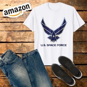 White XL Men's US Space Force T-Shirt Army Navy